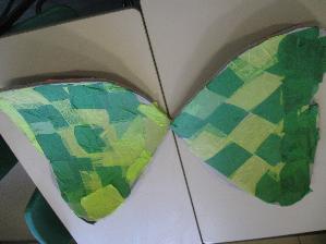Workshop Leader for a year 6 class making butterfly costumes inspired from photos