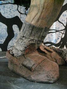 Doris, Sculpture: Close up of sock and shoe