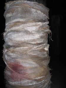 Close up of a special effects column that oozed blood. Designed by Matt Hellyer